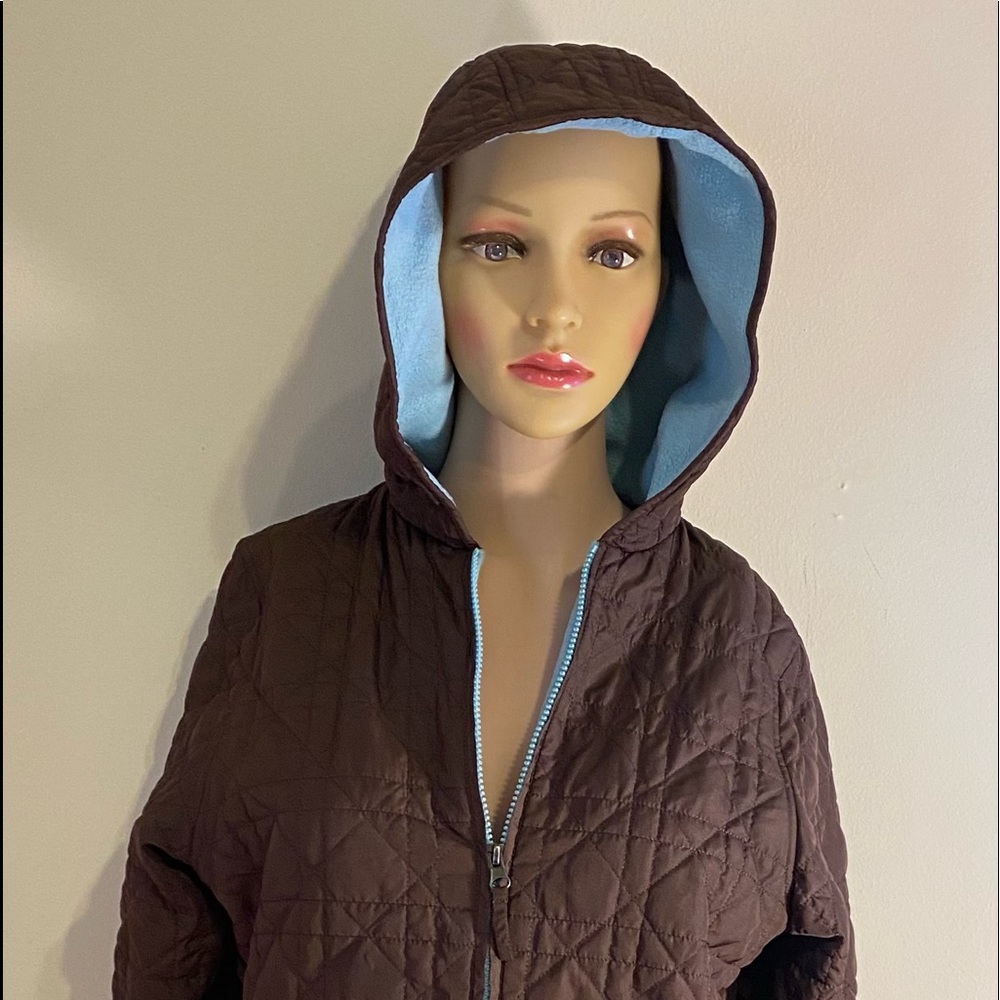 XL Midweight Hooded Brown Jacket